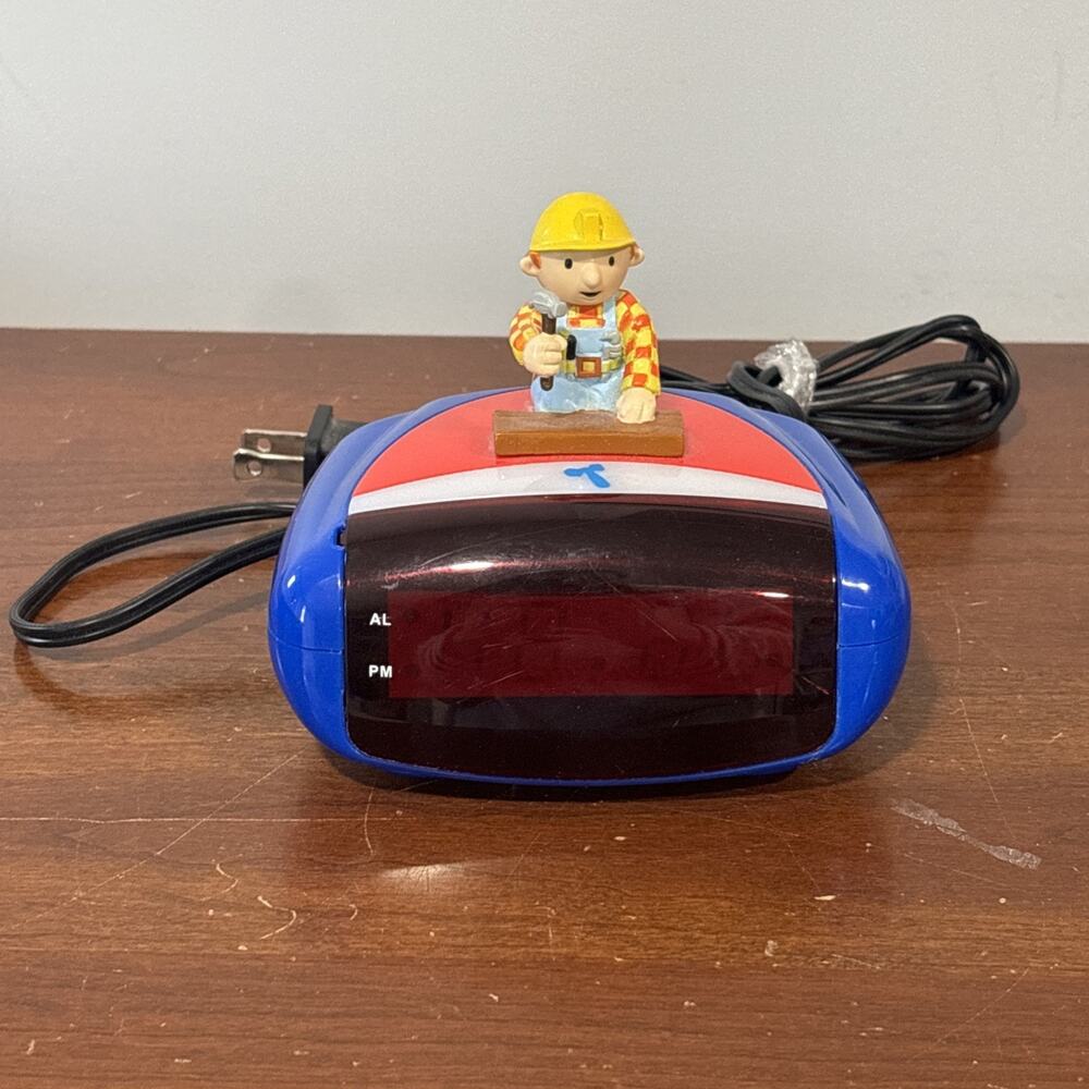 Bob the Builder HIT Entertainment 2004 Alarm Clock Tested WORKS Y2K - Picture 2 of 11